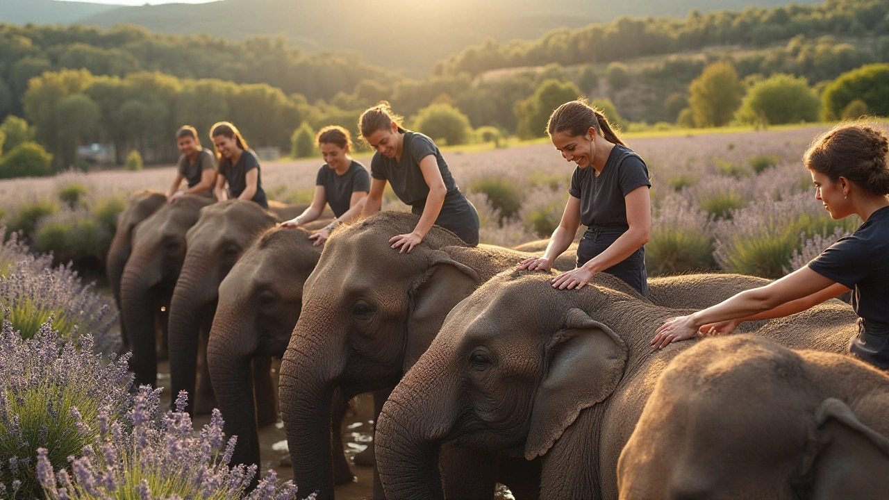 Impacts sur le comportement des éléphants