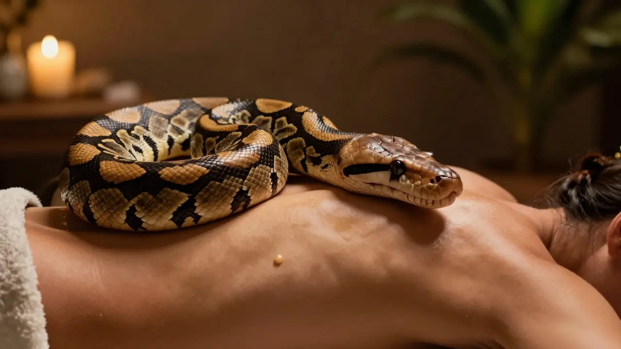 Massage aux Serpents : Guide Complet, Bienfaits et Précautions